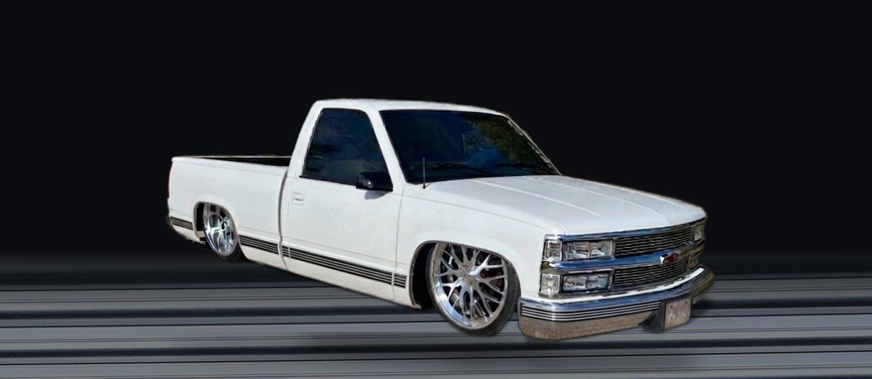 OBS single cab with the billet side molding fitted